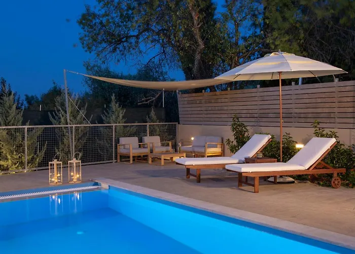 Villa Grappolo Lefkada - Vertzami Just 2 Km From Lefkada Town *